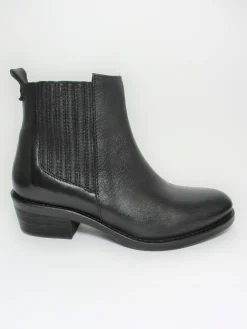 Tronchetto texano pelle donna VALERY 515 nero<Valery Calzature Fashion