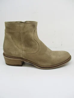 Tronchetto texano pelle donna 304 beige<keb Online