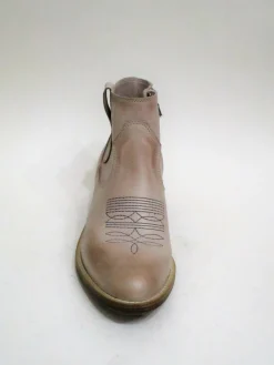 Tronchetto texano pelle donna VALERY 959 taupe<Valery Calzature New