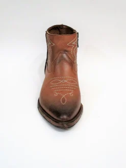 Tronchetto texano pelle donna RCA64F cuoio<Rep-Ko Fashion