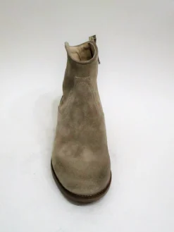 Tronchetto texano pelle donna VALERY 090 beige<Valery Calzature Best