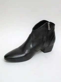 Tronchetto texano pelle donna VALERY 026 nero<Valery Calzature New