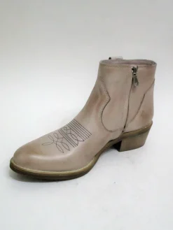 Tronchetto texano pelle donna VALERY 959 taupe<Valery Calzature New