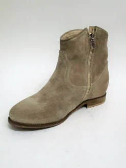 Tronchetto texano pelle donna VALERY 090 beige<Valery Calzature Best