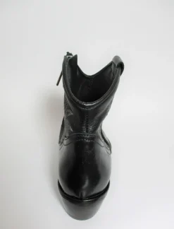Tronchetto texano pelle donna K2040 nero<Niche Online